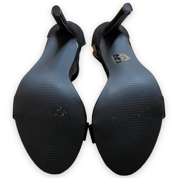 Public DESIRE Black Embroidered
Suede Strappy Heels - Picture 5 of 11